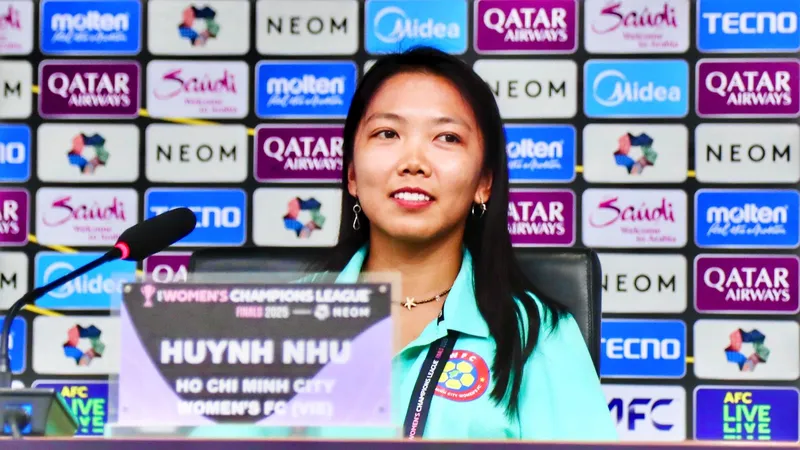 Huỳnh Như tự tin cùng CLB nữ TPHCM viết tiếp hành trình lịch sử tại Cúp các CLB nữ châu Á 2024-2025. ẢNH: ANH TRẦN 