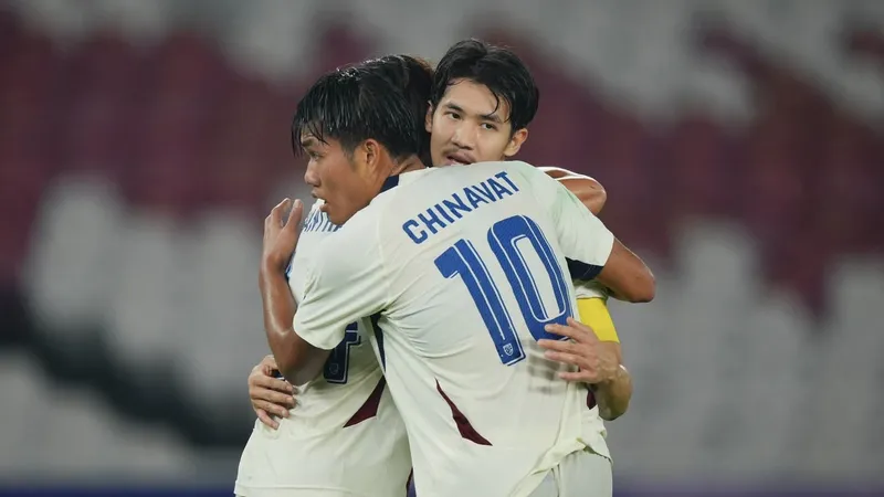 U23 Thái Lan đứng hạng Ba tại Giải U23 Đông Nam Á 2025. ẢNH: FAT