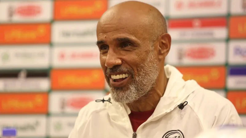 HLV Mohammed Al Sunaini của U23 Yemen đánh giá rất cao U23 Việt Nam. ẢNH: MINH HOÀNG 