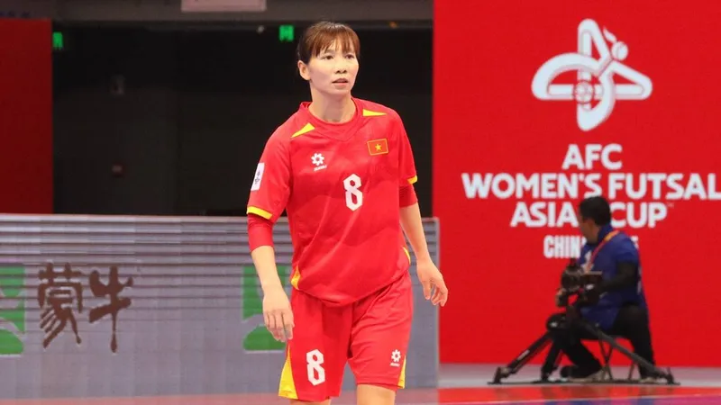 Quả bóng vàng Trần Thị Thùy Trang tạm thời vắng mặt tại đội tuyển futsal nữ Việt Nam. ẢNH: AFC 