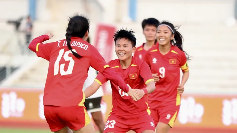 Đội tuyển nữ Việt Nam cần toan tính cho tấm vé dự World Cup nữ 2027. ẢNH: DŨNG PHƯƠNG 