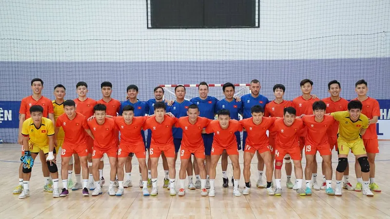 Đội tuyển futsal Việt Nam chốt danh sách dự vòng chung kết Futsal châu Á 2026. ẢNH: TÂM HÀ 