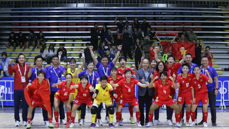 Đội tuyển futsal nữ Việt Nam có năm thứ 2 liên tiếp được đề cử cho hạng mục đội tuyển nữ xuất sắc thế giới. ẢNH: VFF 
