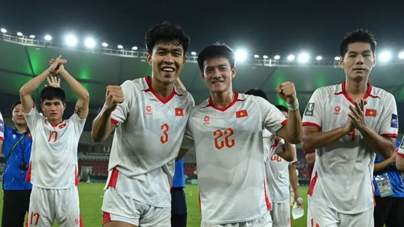 U23 Việt Nam tiến vào tứ kết U23 châu Á 2026 với thành tích toàn thắng. ẢNH: AFC