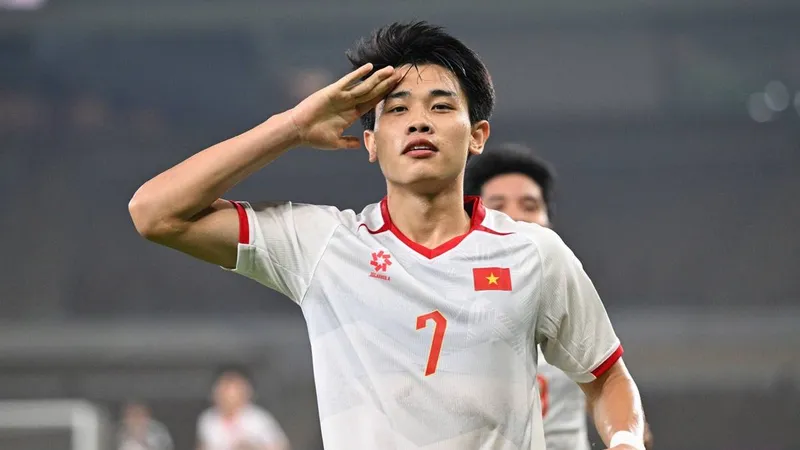 U23 Việt Nam tiến vào vòng tứ kết Giải U23 châu Á 2026 với thành tích toàn thắng. ẢNH: AFC 