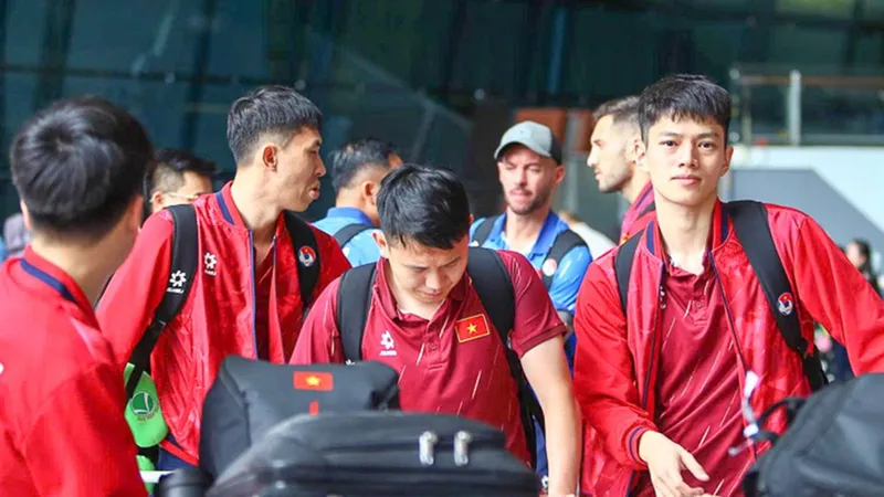 Đội tuyển futsal Việt Nam đã có mặt tại thủ đô Jakarta. ẢNH: PHAN HỒNG 