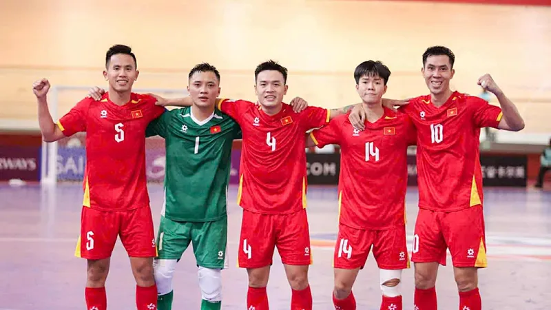 Đội tuyển futsal Việt Nam khởi đầu ấn tượng tại vòng chung kết Futsal châu Á 2026. ẢNH: PHAN HỒNG 