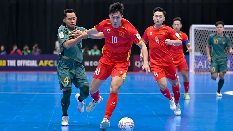 Đội tuyển futsal Việt Nam bị AFC phạt 3.000 USD. ẢNH: AFC