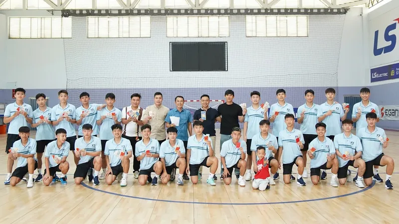 Đội futsal TPHCM hội quân trở lại, sẵn sàng chờ đón thử thách trong năm Bính Ngọ 2026. ẢNH: ANH TRẦN 