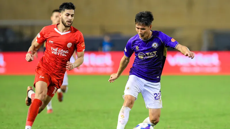 Hà Nội FC đón nhận thất bại trước Viettel FC ở trận derby Thủ đô. ẢNH: MINH HOÀNG 