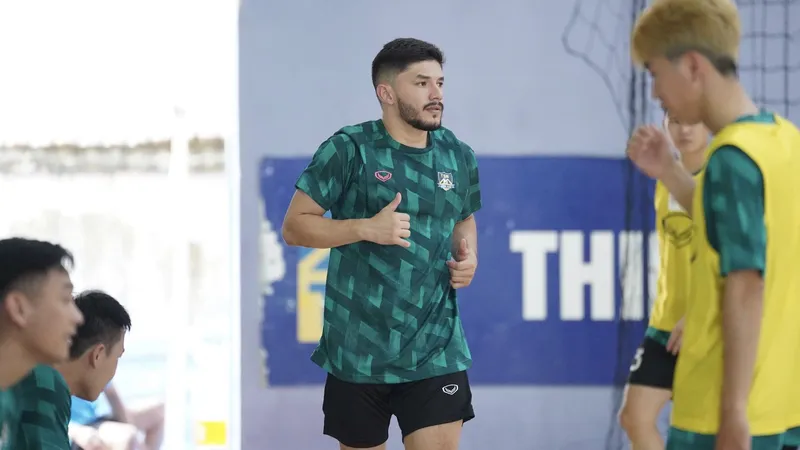 Ngoại binh người Brazil Italo Henrique đã tập luyện cùng Thái Sơn Nam TPHCM. ẢNH: NGUYỄN QUANG