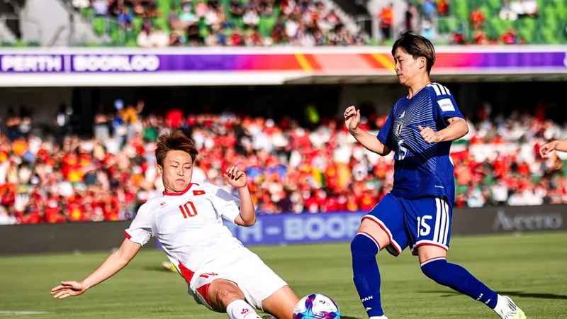 Đội tuyển nữ Việt Nam nói lời chia tay Asian Cup nữ 2026. ẢNH: AFC 