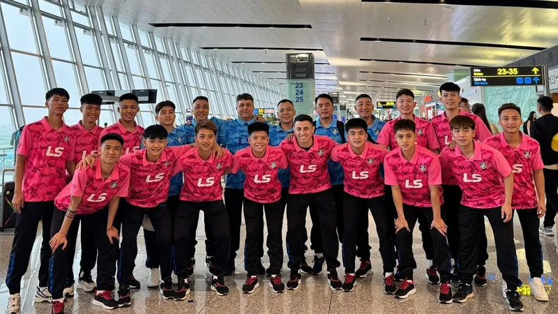 Futsal Thái Sơn Bắc sang Malaysia tập huấn cho mùa giải 2026. ẢNH: TÂM HÀ 