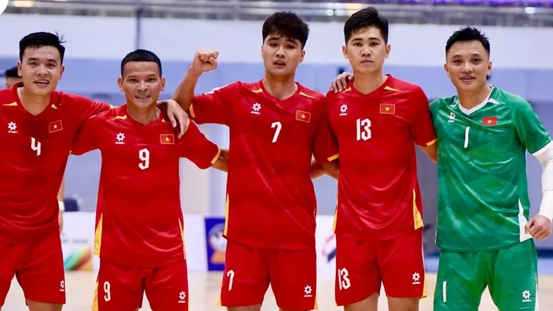 Đội tuyển futsal Việt Nam khởi đầu Giải futsal Đông Nam Á 2026 bằng chiến thắng đậm 4-0. ẢNH: FAT 