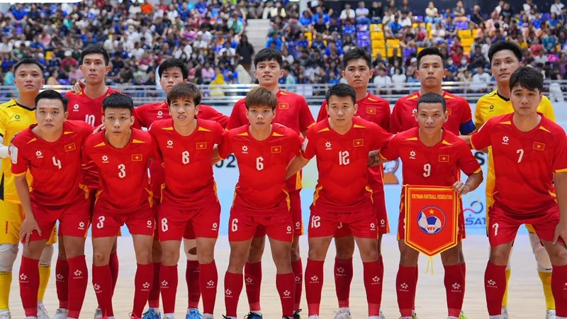 Đội tuyển futsal Việt Nam đang gặp nhiều khó khăn trong giai đoạn chuyển giao thế hệ. ẢNH: FAT 
