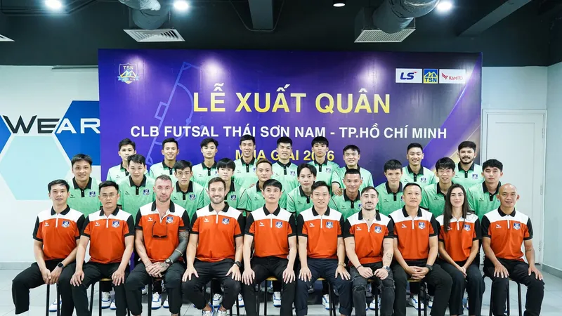 Thái Sơn Nam TPHCM sẵn sàng cho mùa giải 2026. ẢNH: TÂM HÀ