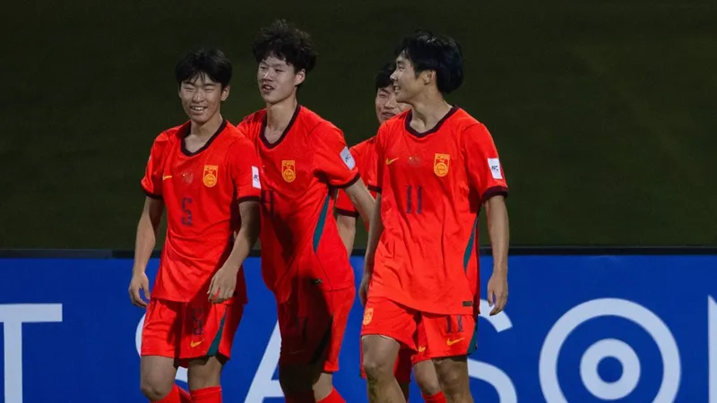 U17 Trung Quốc tiếp tục gây ấn tượng khi đoạt vé vào chung kết U17 châu Á 2026. ẢNH: AFC 