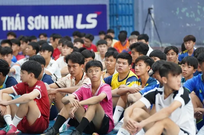 Hơn 2.600 thí sinh đăng ký tuyển sinh vào CLB futsal Thái Sơn Nam TPHCM năm 2026. ẢNH: TÂM HÀ