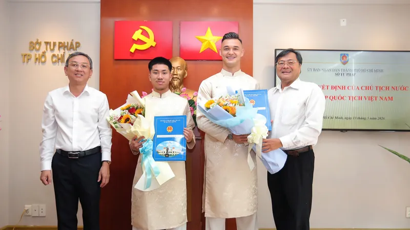 Thủ môn Patrik Lê Giang và tiền vệ Ngô Đăng Khoa được trao cơ hội khoác áo đội tuyển Việt Nam để chuẩn bị cho ASEAN Cup 2026.