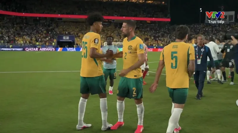 Australia đoạt vé vào vòng đấu loại trực tiếp World Cup 2026. ẢNH: VTV 