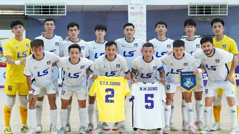 Thái Sơn Nam TPHCM nuôi tiếp hy vọng trong cuộc đua vô địch đến vòng đấu cuối cùng. ẢNH: TÂM HÀ 