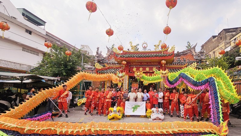 仁义堂为出征全国龙狮强队锦标赛举行祈福启运仪式