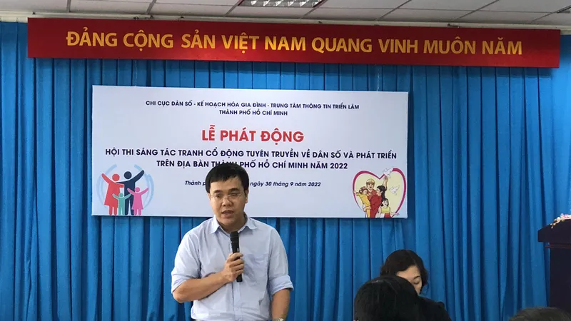 Hội thi sáng tác tranh cổ động tuyên truyền về dân số và phát triển trên địa bàn TPHCM năm 2022