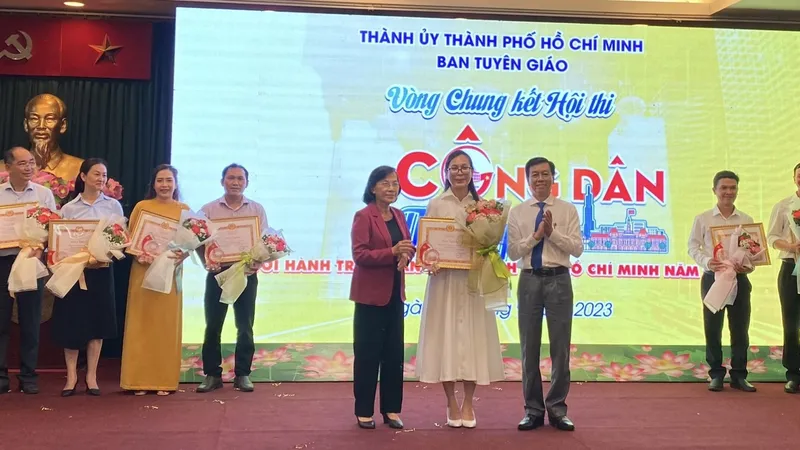Trao giải Hội thi “Công dân thành phố với hành trình văn hóa TPHCM” năm 2023