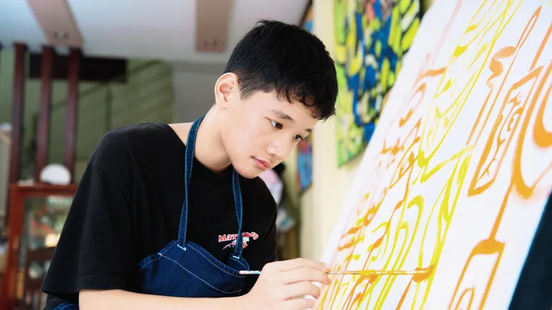 Họa sĩ 13 tuổi Phạm Hải Nguyên