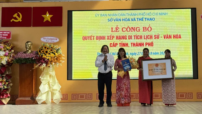 TPHCM công bố quyết định xếp hạng 7 di tích lịch sử - văn hóa cấp thành phố