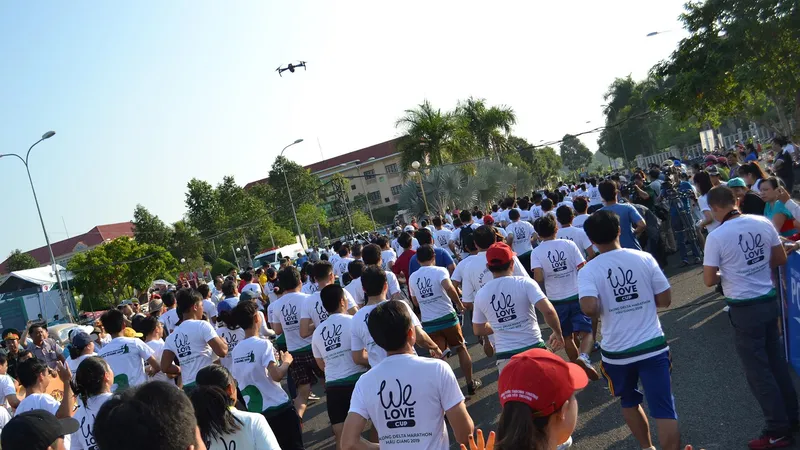 Sôi động Giải chạy bộ Mekong Delta Marathon