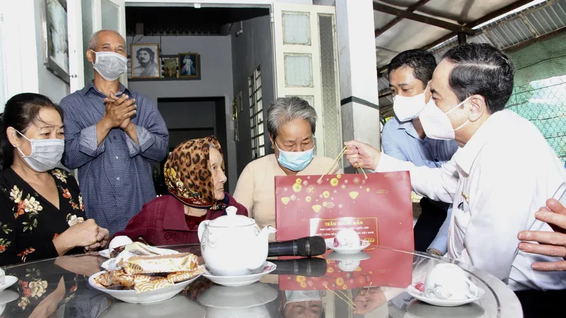 Phó Chủ tịch Thường trực Quốc hội Trần Thanh Mẫn thăm, chúc tết tại Hậu Giang