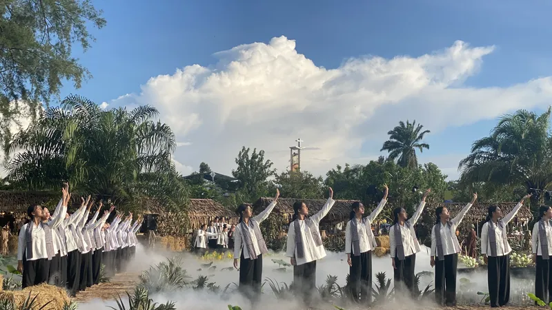 Một tiết mục văn nghệ tại lễ khai mạc