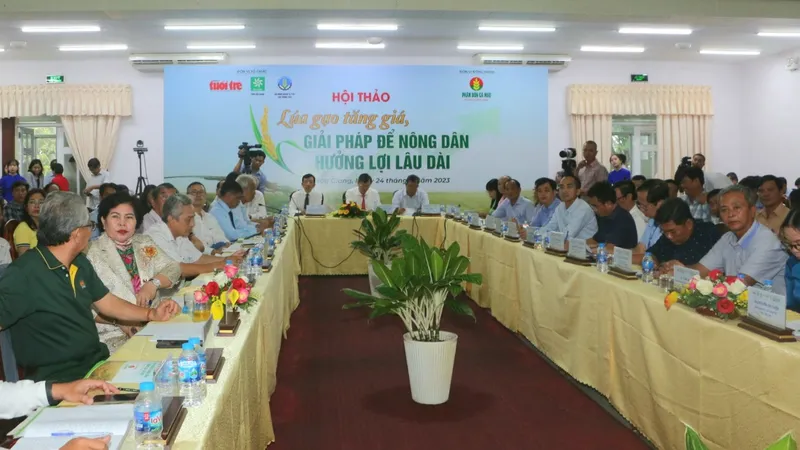 Quang cảnh hội thảo chiều 24-11 tại Hậu Giang