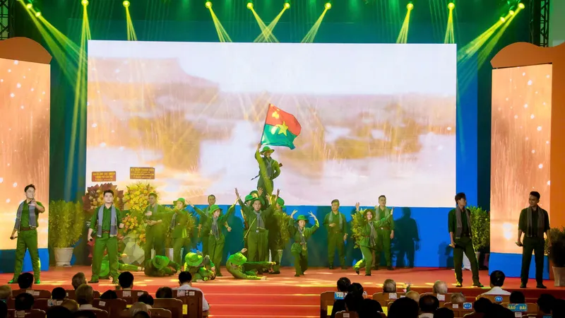 Một tiết mục văn nghệ tại buổi lễ