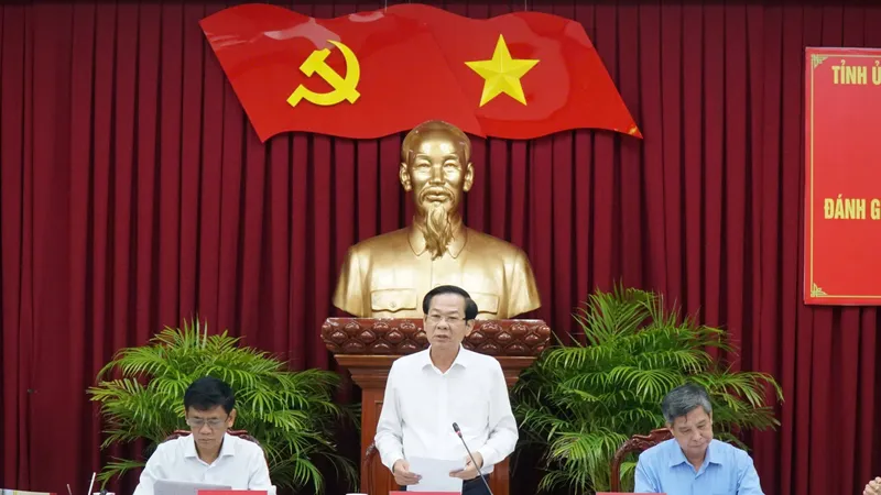 Bí thư Thành ủy TP Cần Thơ Đỗ Thanh Bình phát biểu tại hội nghị