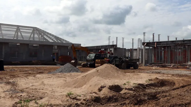 Một số công trình nhà dưỡng lão Láng Sen đã được xây dựng, dự kiến hoạt động vào đầu năm 2026