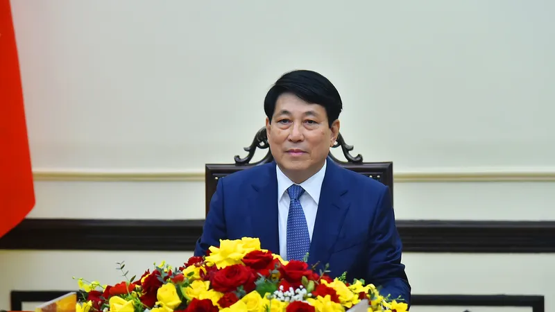 Chủ tịch nước Lương Cường hội đàm trực tuyến với Tổng Bí thư, Chủ tịch nước Lào