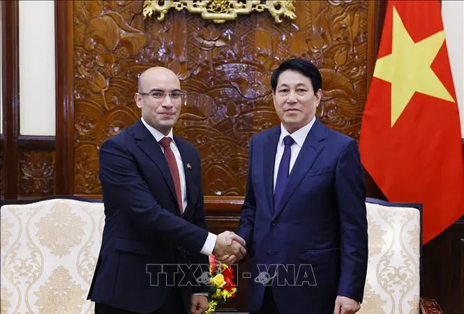 Chủ tịch nước Lương Cường tiếp Đại sứ Algeria đến chào từ biệt kết thúc nhiệm kỳ