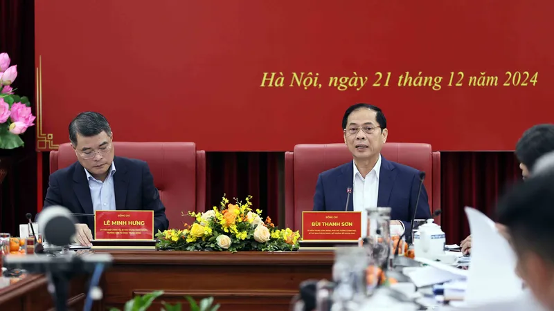 Đoàn kiểm tra của Ban Bí thư làm việc với Ban cán sự đảng Bộ Ngoại giao
