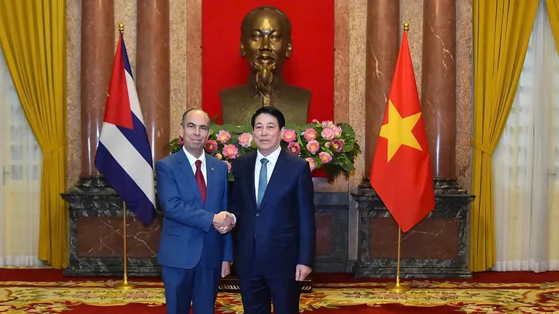 Chủ tịch nước Lương Cường tiếp Đại sứ các nước trình quốc thư