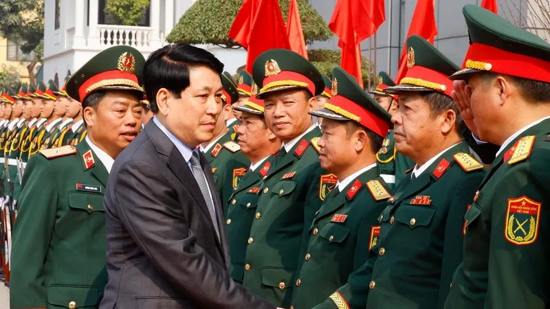 Chủ tịch nước Lương Cường chúc tết Bộ Tư lệnh Binh chủng Đặc công