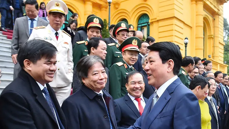 Chủ tịch nước Lương Cường gặp mặt đoàn đại biểu tiêu biểu ngành y tế