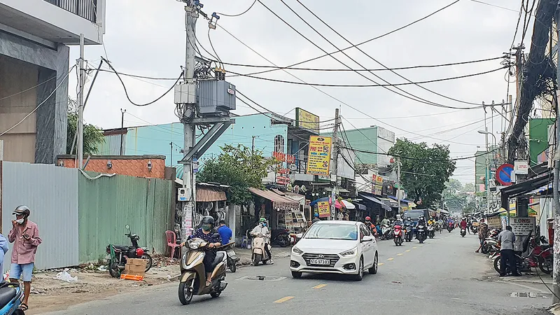 Các căn nhà trên đường Bùi Hữu Nghĩa sẽ được giải tỏa trắng để chỉnh trang rạch Xuyên Tâm