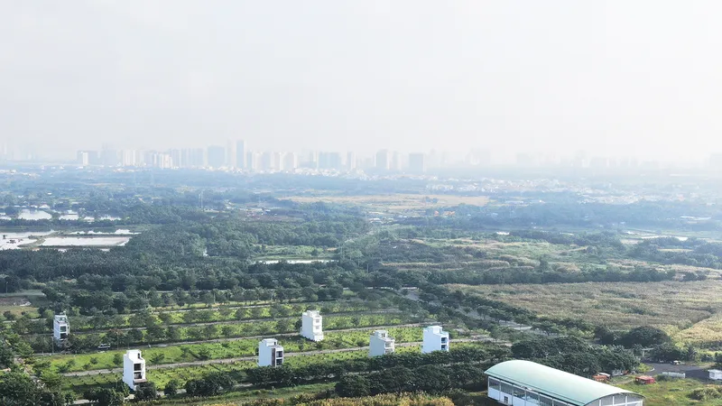 Dự án Khu dân cư xã Nhơn Đức - Nhà Bè, TPHCM gặp vướng mắc do đất công xen cài. Ảnh: HOÀNG HÙNG