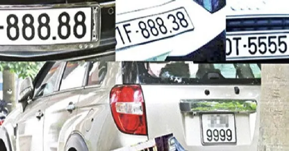 Trình Quốc hội xem xét thí điểm đấu giá biển số ô tô