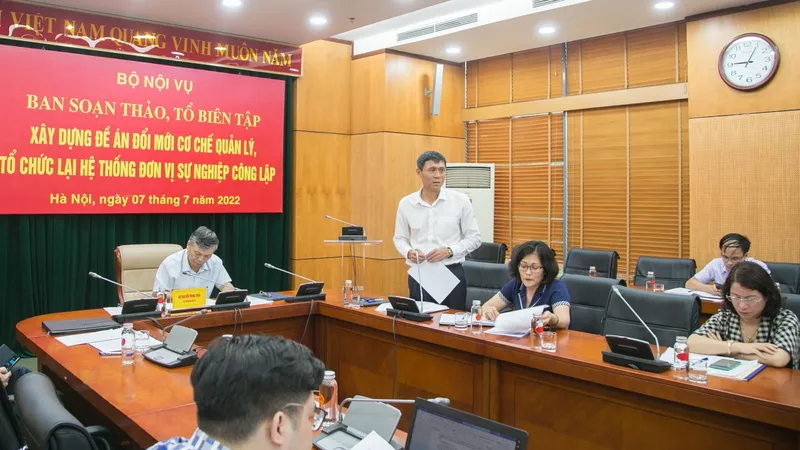 Tổ chức lại hệ thống đơn vị sự nghiệp công lập