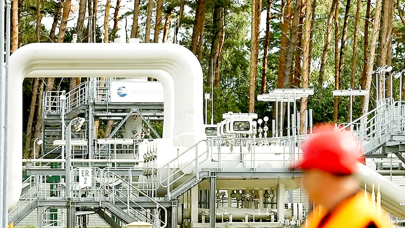 Một phần đường ống Nord Stream 1 tại Lubmin, Đức