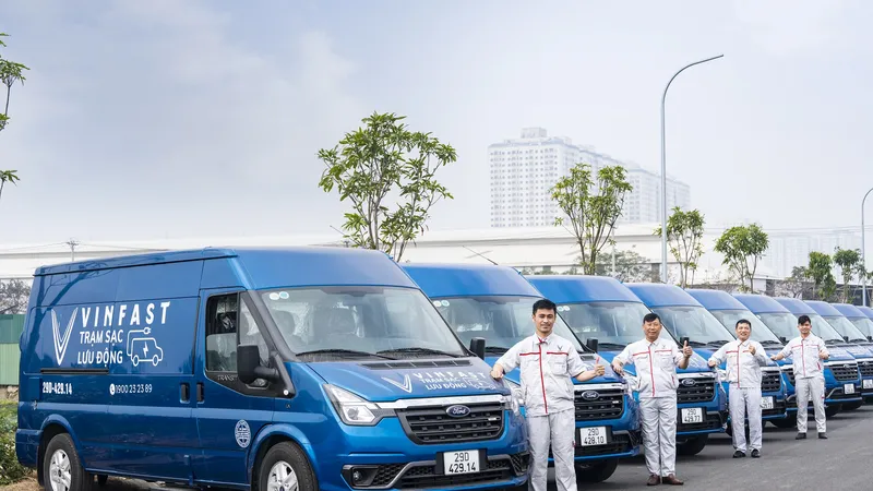 Xe Sạc pin lưu động tại 63/63 tỉnh, thành trên cả nước
