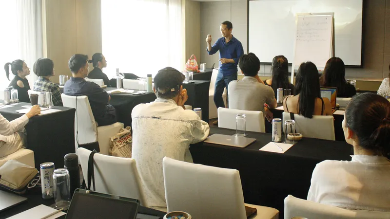 Khóa học đạo diễn tại Gặp gỡ mùa thu 2023 cùng đạo diễn Trần Anh Hùng. Ảnh: BTC
